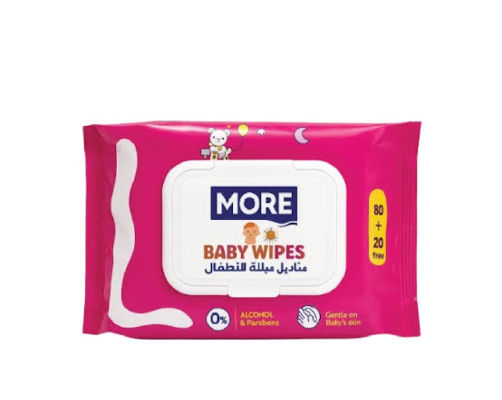 مناديل مبلله مور 100ق