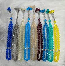 سبحه كريستال  الوان شفاف